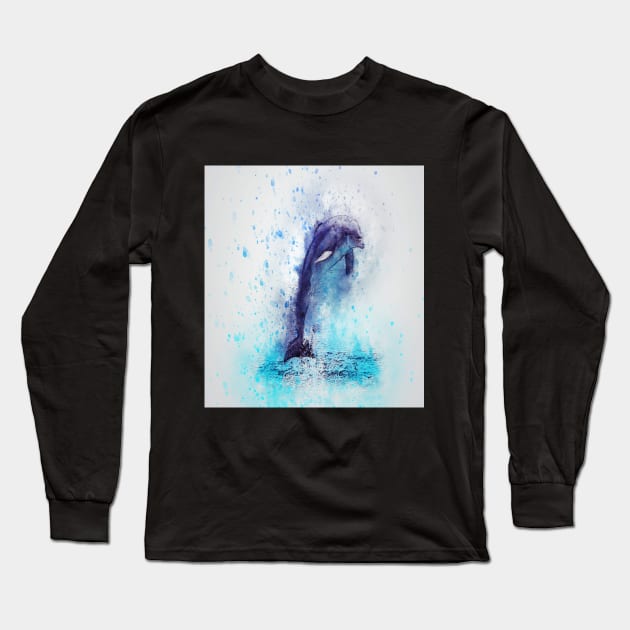 Dolphin Long Sleeve T-Shirt by STAR SHOP